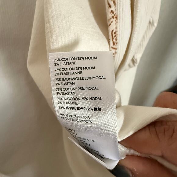 Anthropologie Pilcro Washed Corduroy Oversized Blazer Off White Small - Picture 9 of 9